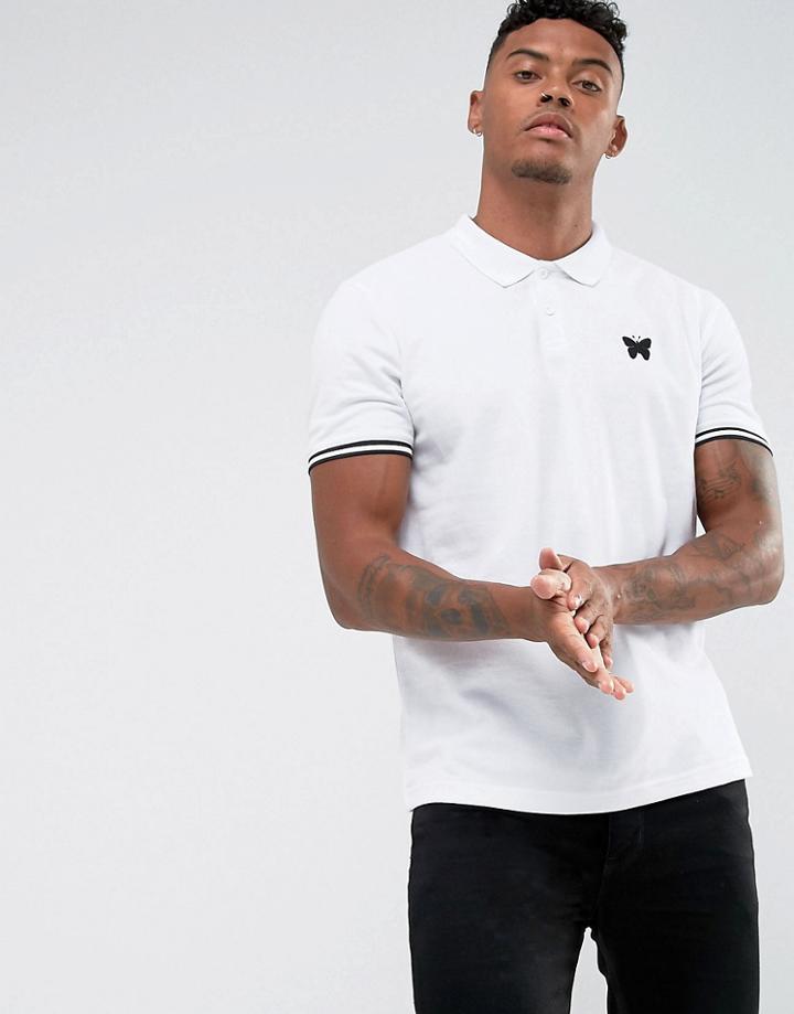 Good For Nothing Muscle Polo T-shirt In White - White
