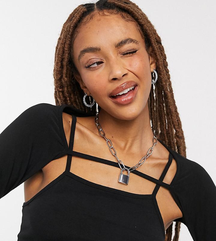 Collusion Shrug Top In Black