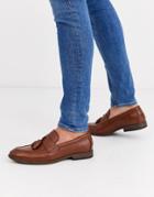 New Look Faux Leather Tassel Loafer In Tan