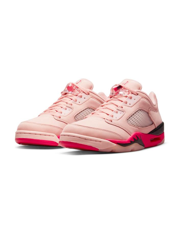 Nike Air Jordan 5 Retro Low Sneakers In Arctic Orange/siren Red
