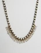 Little Mistress Statement Crystal Necklace - Gold