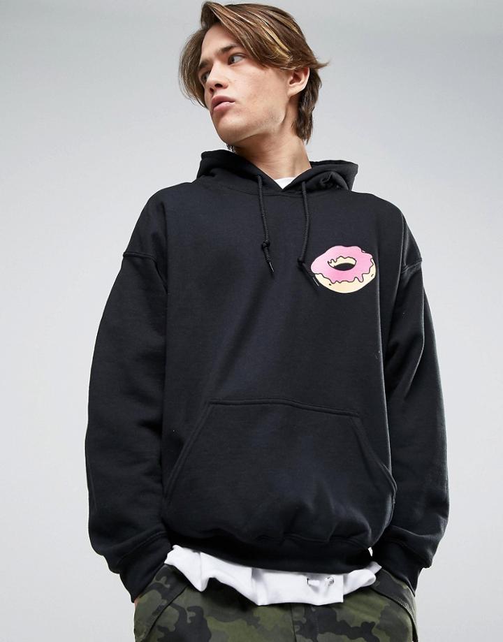New Love Club Donut Hoodie - Black