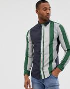 Burton Menswear Twill Shirt In Green - Green