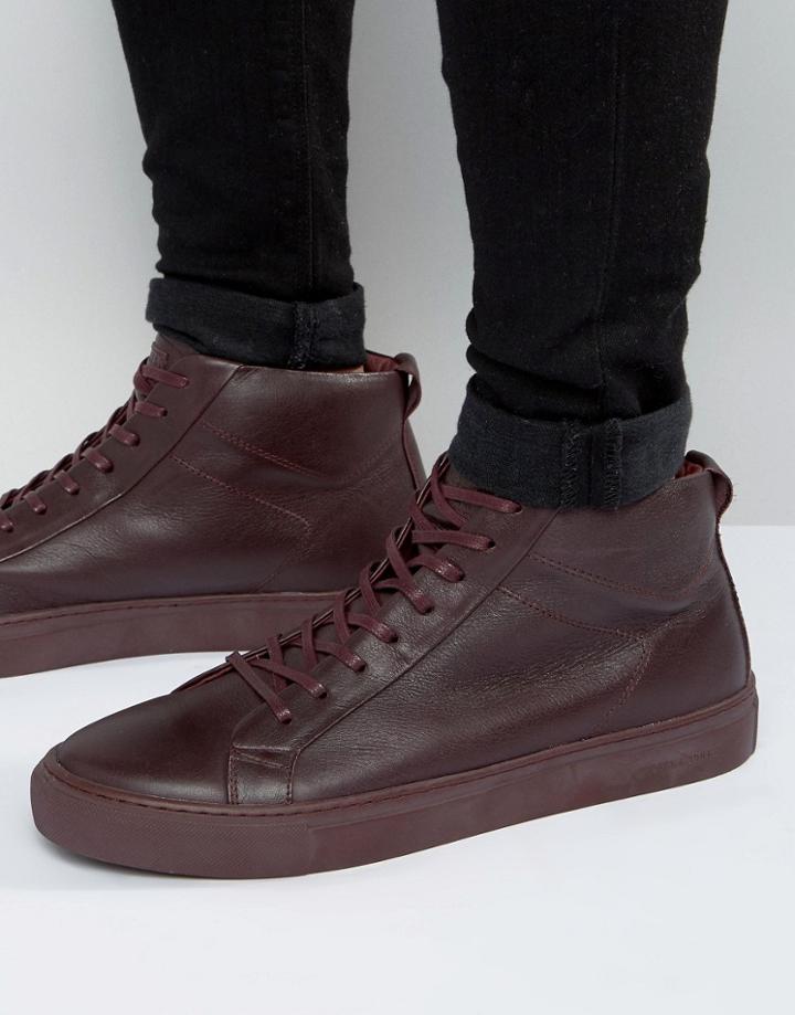 Jack & Jones Neptune Leather Sneakers - Red