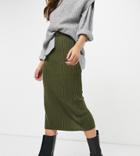 M Lounge Knitted Pencil Skirt Set-green