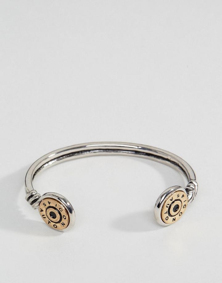 Icon Brand Bullet Cuff Bangle Bracelet In Silver - Silver