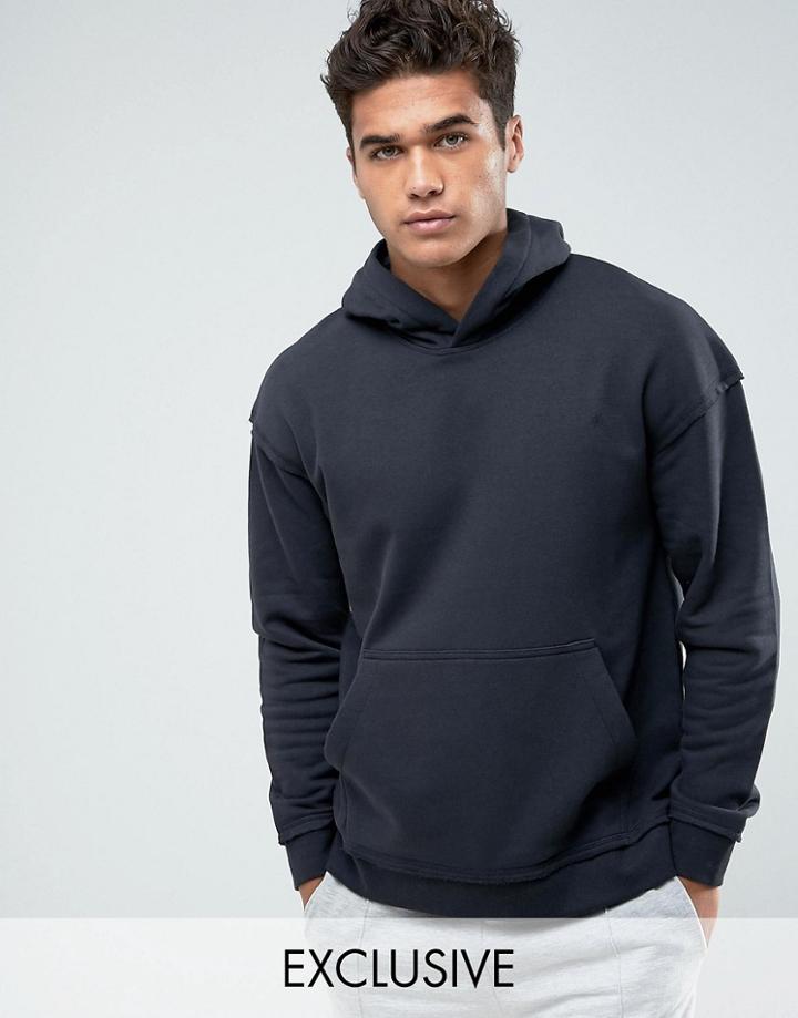 Jack & Jones Originals Hoodie With Drop Shoulder - Black