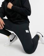 New Balance Label Logo Sweatpants In Washed Black