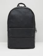 Asos Backpack With Stud Fastening - Black