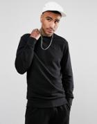 Gio Goi Sweatshirt With Small Logo Print In Black - Black