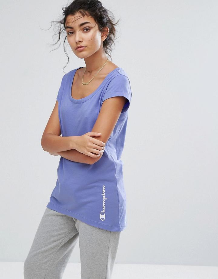 Champion Scoop Neck T-shirt - Purple