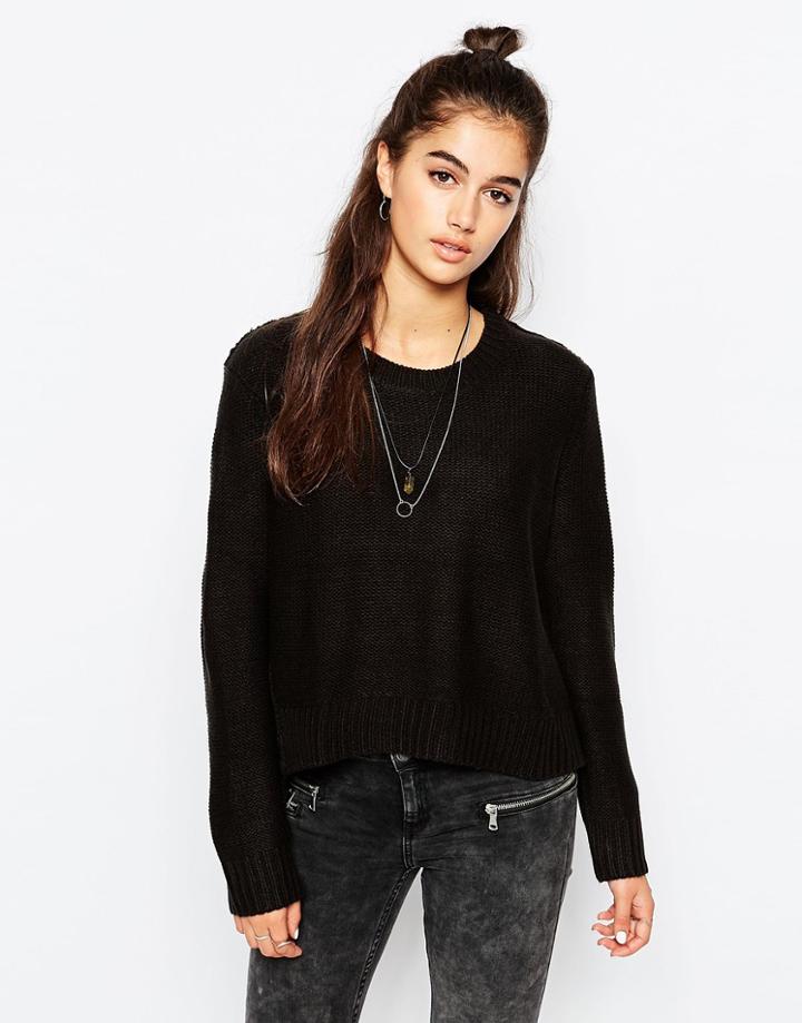 Cheap Monday Save Knit Sweater - Punk Black