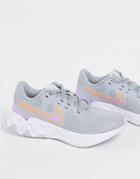 Nike Running Renew Ride 2 Sneakers In Wolf Gray