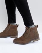 New Look Military Boot With In Brown - Brown
