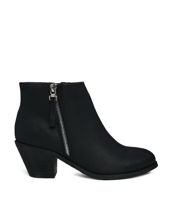 Blink Zip Heeled Ankle Boots