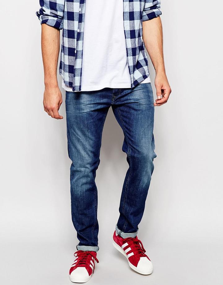 Diesel Jeans Tepphar 836x Skinny Fit Stretch Mid Wash - Mid Wash