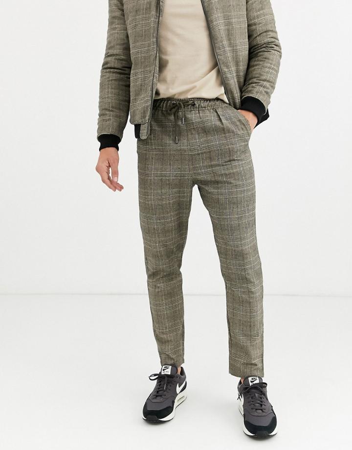 Native Youth Wicker Plaid Two-piece Slim Fit Pants