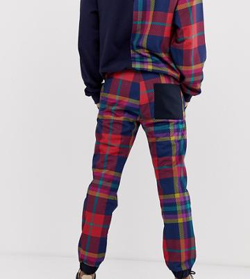 Asos Made In Kenya Check Relaxed Pants - Black