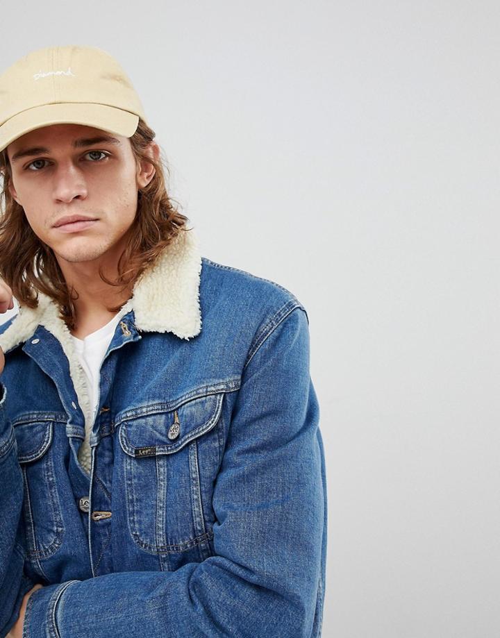 Diamond Supply Cap With Small Script Logo - Stone