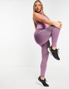 Under Armour Training Rush Seamless 7/8 Crop Leggings In Pink