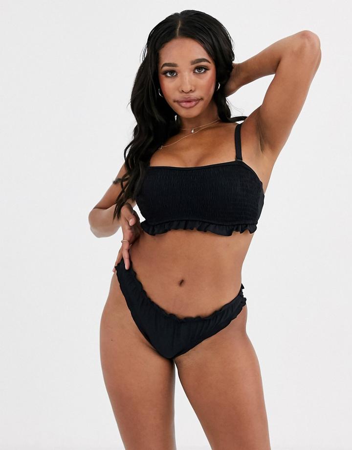 Pour Moi Fuller Bust Free Spirit Strapless Underwired Top Black