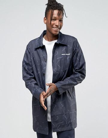 Hero's Heroine Camo Trench - Black