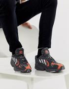Adidas Originals Yung-1 Sneakers In Red Plaid Ef3967 - Red
