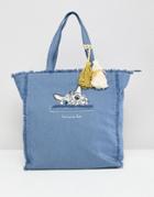 Paul & Joe Sister Denim Cat Shopper - Blue