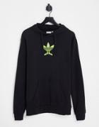 Adidas Originals Graphics Fun Hoodie In Black With Back Print
