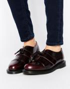 Dr Martens Eliza Knot Leather Flat Shoes - Red