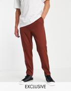 Reclaimed Vintage Inspired Relaxed Pants In Brown