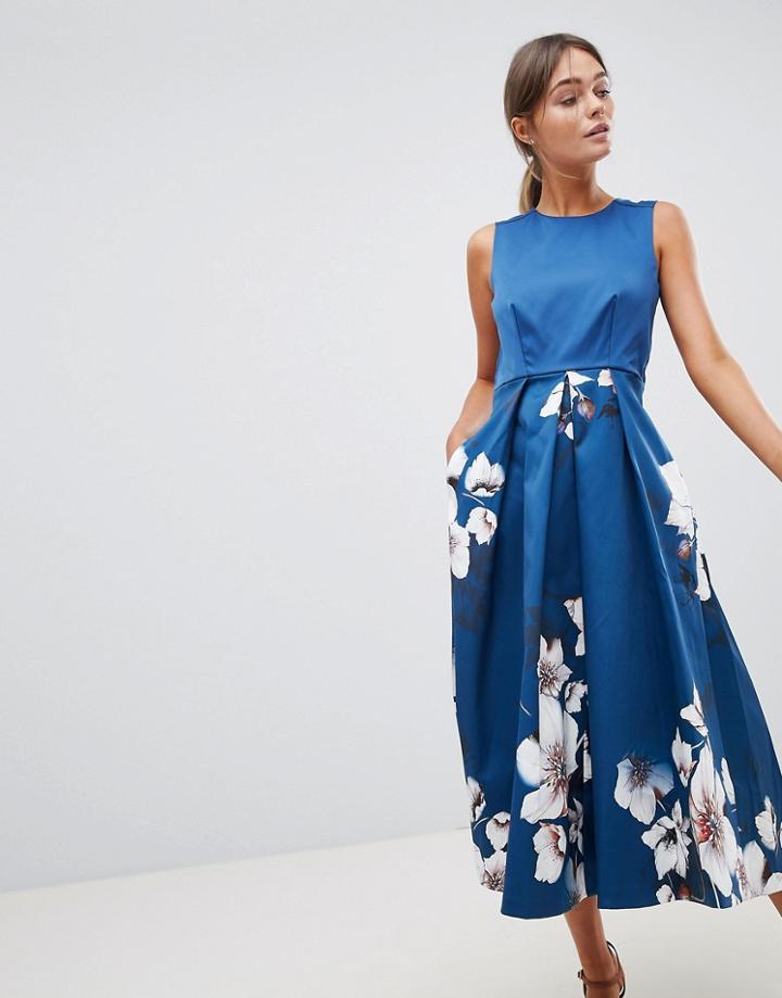 Closet Printed Skirt Dress - Multi