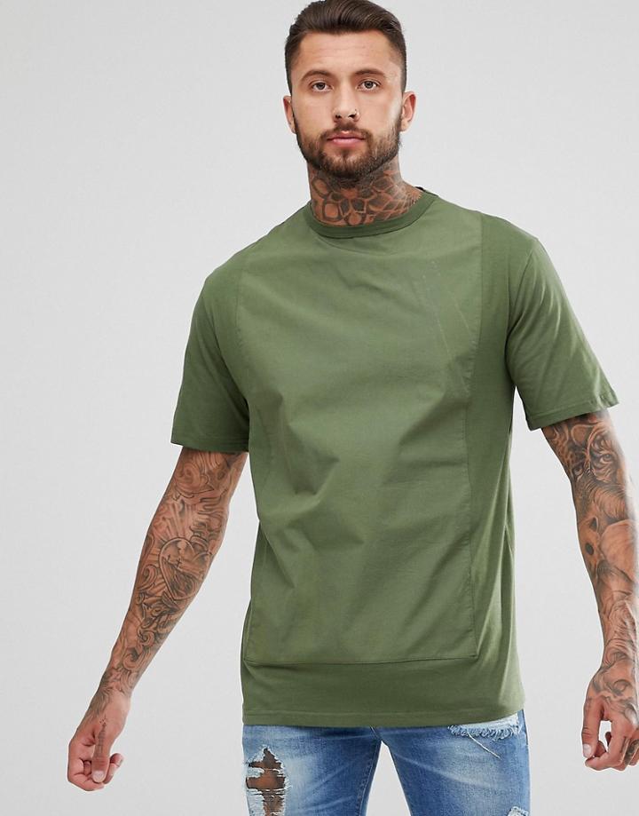 Dead Vintage T-shirt With Front Panel - Green