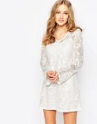 Japonica Lace Bell Sleeve Dress - Ivory