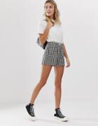 Asos Design Gingham Mom Short - Multi