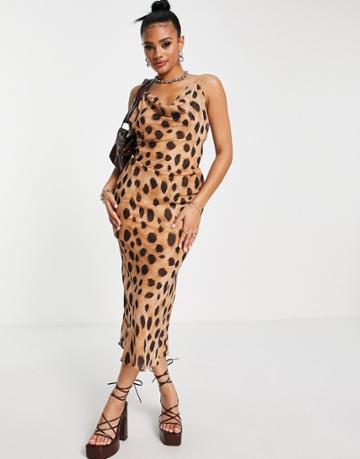 Sndys Instinct Dress In Leopard Print-multi