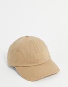 Reclaimed Vintage Inspired Unisex Cap With Script Embroidery In Sand-neutral