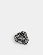Reclaimed Vintage Inspired Dragon Stainless Steel Ring Exclusive To Asos-silver