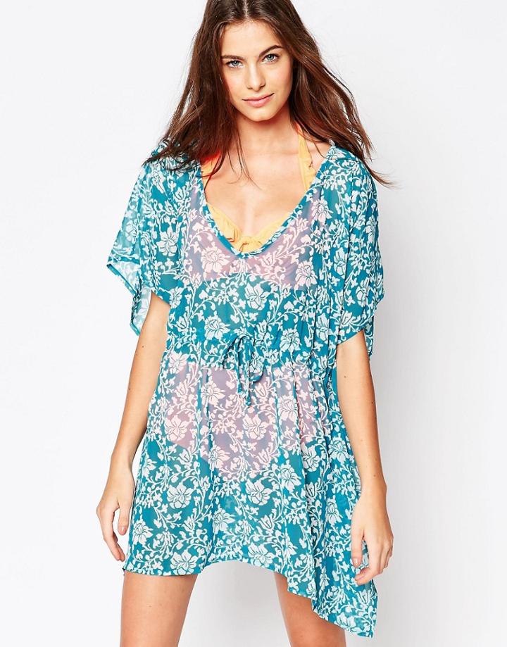 Pour Moi Aloha Caftan - Blue
