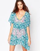 Pour Moi Aloha Caftan - Blue