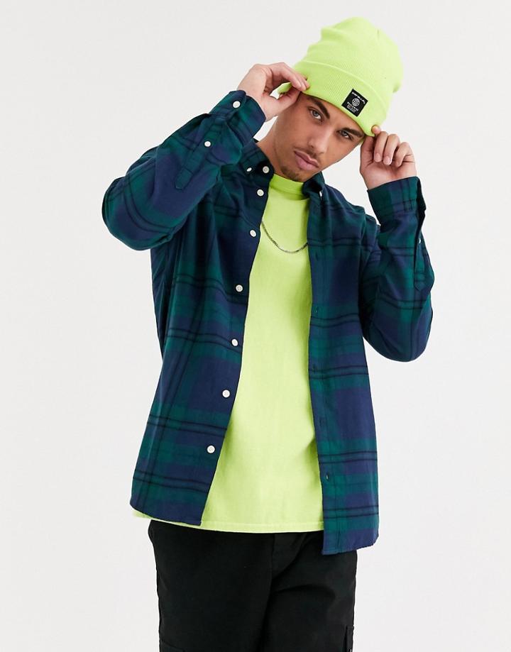Only & Sons Check Shirt In Blue