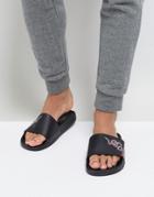 Brave Soul Sliders Snake Slider Flip Flops - Black