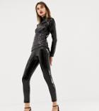 Warehouse X Ashish Sequin Leggings In Black - Black