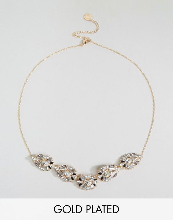 Johnny Loves Rosie Naya Multi Gem Choker Necklace - Gold