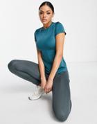 Asos 4505 Clean T-shirt In Sheen-green