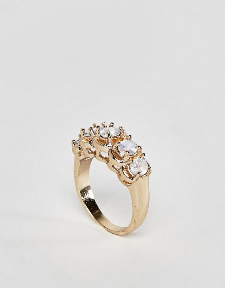 Asos Opal Vintage Look Ring - Gold