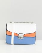 Stradivarius Color Block Xbody Bag With Chain Handle - Multi