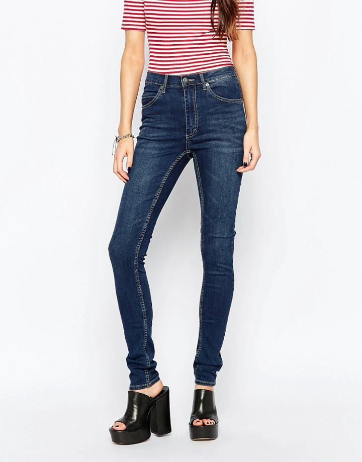Cheap Monday Second Skin Carbon Torn Jeans - Gray