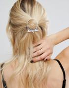 Reclaimed Vintage Bow And Arrow Hair Hoop - Silver