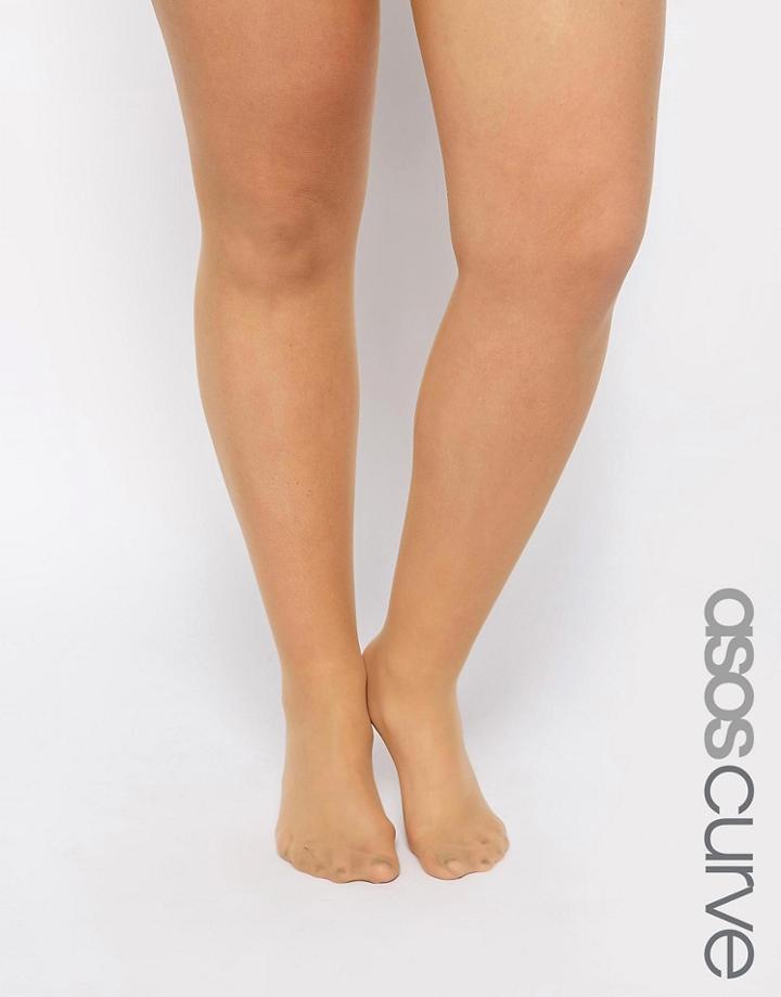 Asos Curve 20 Den Cooling And Shaping Tights - Beige